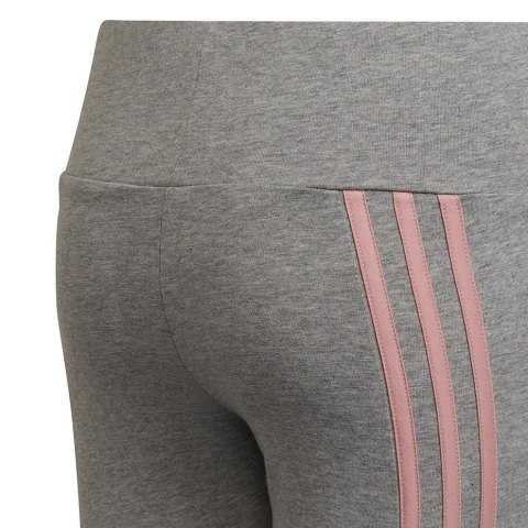 Legginsy dla dzieci adidas 3-Stripes Cotton Tights szare HD4368 152cm Adidas