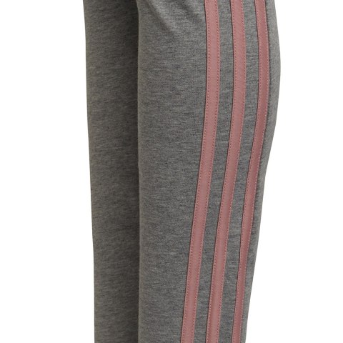 Legginsy dla dzieci adidas 3-Stripes Cotton Tights szare HD4368 164cm Adidas