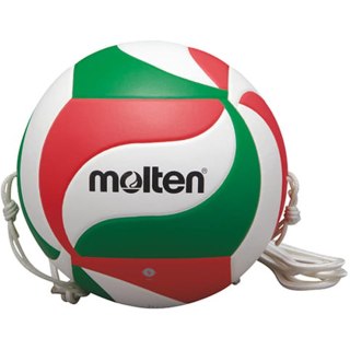 Piłka siatkowa Molten z gumką biało-czerwono-zielona V5M9000 T 5 Molten