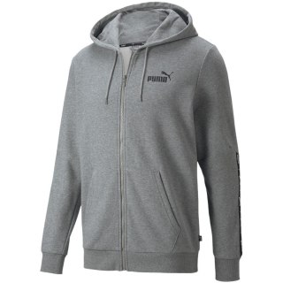 Bluza męska Puma ESS+ Tape Full-Zip Hoodie TR szara 848768 03 S Puma