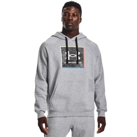 Bluza męska Under Armour UA Rival Flc Graphic Hoodie szara 1370349 011 2XL Under Armour