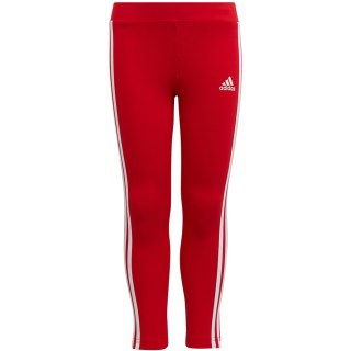 Legginsy dla dzieci adidas Essentials 3-Stripes czerwone HF1898 110cm Adidas