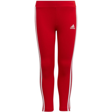 Legginsy dla dzieci adidas Essentials 3-Stripes czerwone HF1898 110cm Adidas