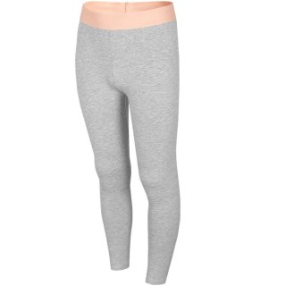 Legginsy dla dziewczynki 4F chłodny jasny szary melanż HJL22 JLEG004 27M 164cm 4F