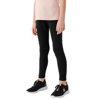 Legginsy dla dziewczynki 4F głęboka czerń HJL22 JLEG004 20 S 122cm 4F
