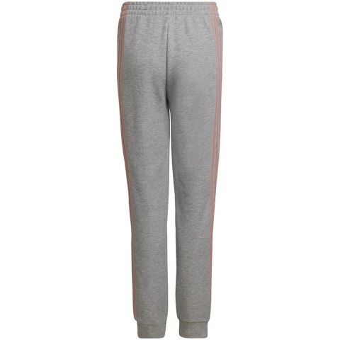 Spodnie dla dzieci adidas Essentials 3-Stripes Tapered Leg szare HD4362 140cm Adidas