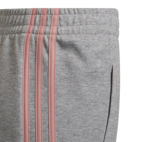 Spodnie dla dzieci adidas Essentials 3-Stripes Tapered Leg szare HD4362 152cm Adidas
