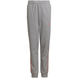 Spodnie dla dzieci adidas Essentials 3-Stripes Tapered Leg szare HD4362 164cm Adidas
