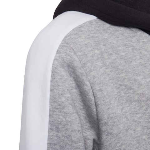 Bluza dla dzieci adidas U CB FL Hoodie czarno-szara HC5658 116cm Adidas