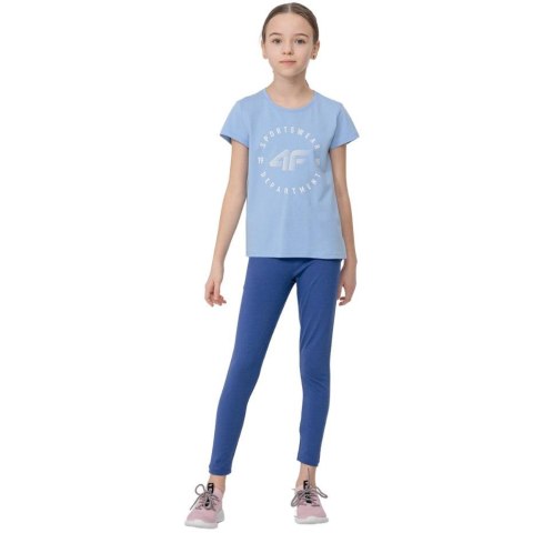 Legginsy dla dziewczynki 4F niebieskie HJL22 JLEG001 33S 158cm 4F