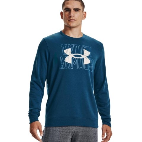 Bluza męska Under Armour UA Rival Terry Logo Crew niebieska 1370391 458 S Under Armour