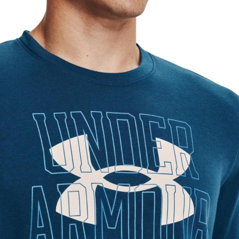 Bluza męska Under Armour UA Rival Terry Logo Crew niebieska 1370391 458 S Under Armour