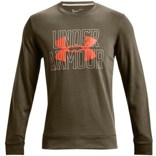 Bluza męska Under Armour UA Rival Terry Logo Crew zielona 1370391 361 S Under Armour