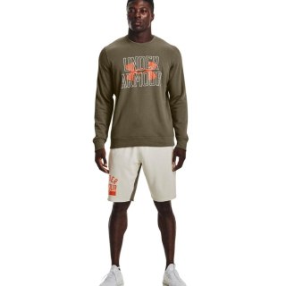 Bluza męska Under Armour UA Rival Terry Logo Crew zielona 1370391 361 S Under Armour