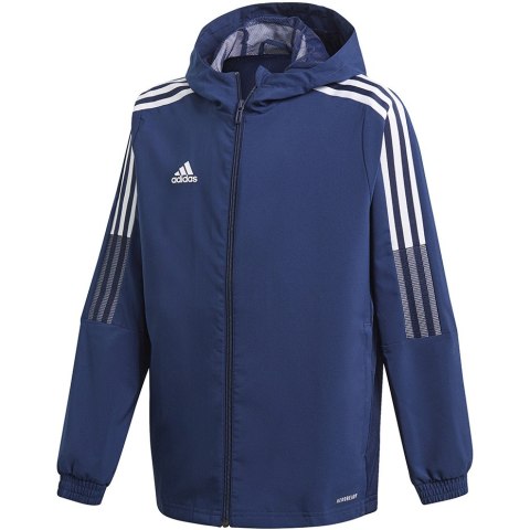 Kurtka dla dzieci adidas Tiro 21 Windbreaker granatowa GP4974 116cm Adidas teamwear