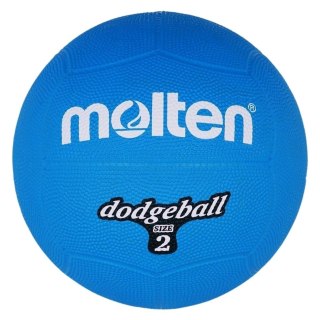 Piłka gumowa Molten Dodgeball DB2-B r. 2 niebieska Molten