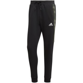 Spodnie męskie adidas Essentials Camo Print Fleece Pant czarne HL6929 S Adidas