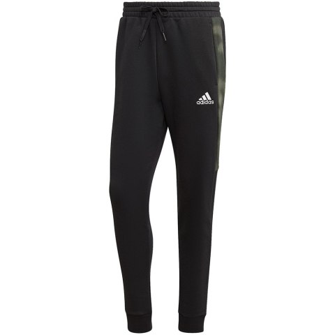 Spodnie męskie adidas Essentials Camo Print Fleece Pant czarne HL6929 S Adidas