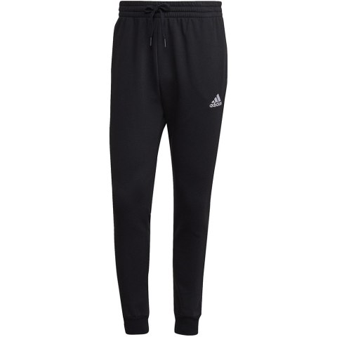 Spodnie męskie adidas Essentials Fleece Regular Tapered czarne HL2236 S Adidas