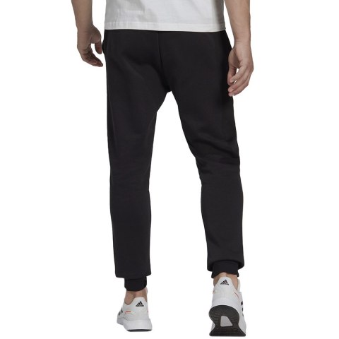 Spodnie męskie adidas Essentials Fleece Regular Tapered czarne HL2236 S Adidas