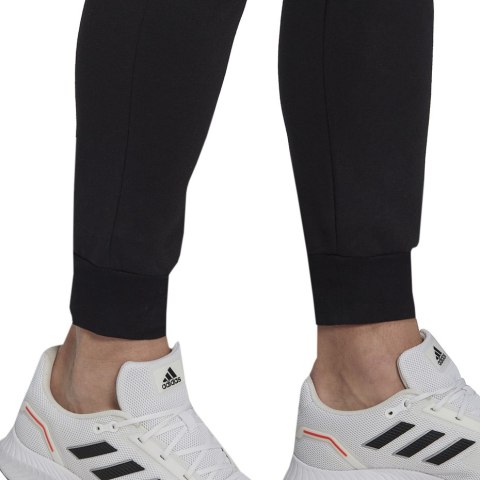 Spodnie męskie adidas Essentials Fleece Regular Tapered czarne HL2236 S Adidas