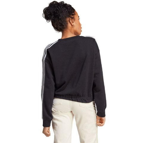 Bluza damska adidas Essentials 3-Stripes Crop czarna HR4926 Adidas Bluza damska adidas Essentials 3-Stripes Crop czarna HR4926 Adidas