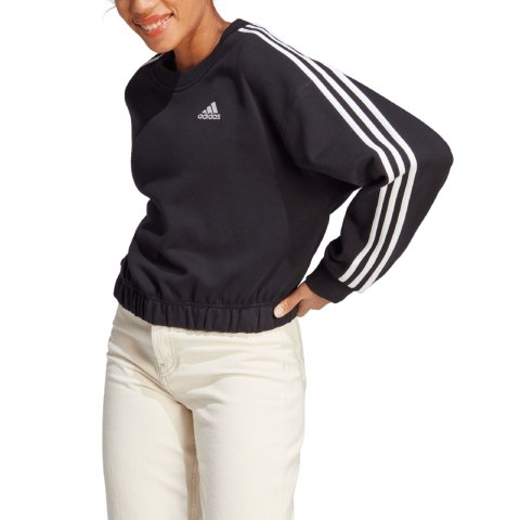 Bluza damska adidas Essentials 3-Stripes Crop czarna HR4926 Adidas Bluza damska adidas Essentials 3-Stripes Crop czarna HR4926 Adidas