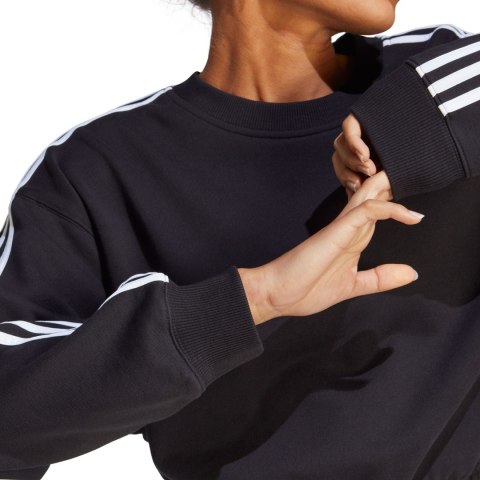 Bluza damska adidas Essentials 3-Stripes Crop czarna HR4926 Adidas Bluza damska adidas Essentials 3-Stripes Crop czarna HR4926 Adidas
