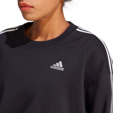 Bluza damska adidas Essentials 3-Stripes Crop czarna HR4926 Adidas Bluza damska adidas Essentials 3-Stripes Crop czarna HR4926 Adidas