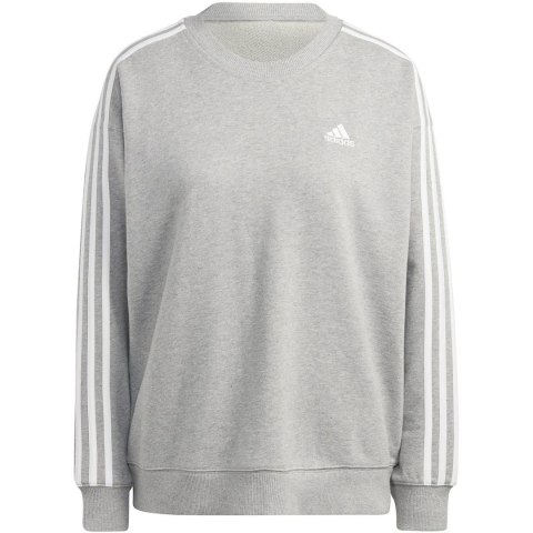 Bluza damska adidas Essentials 3-Stripes szara IC9905 Adidas Bluza damska adidas Essentials 3-Stripes szara IC9905 Adidas