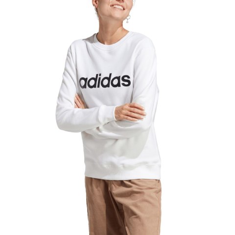 Bluza damska adidas Essentials Linear French Terry biała IC6879 Adidas Bluza damska adidas Essentials Linear French Terry biała IC6879 Adidas