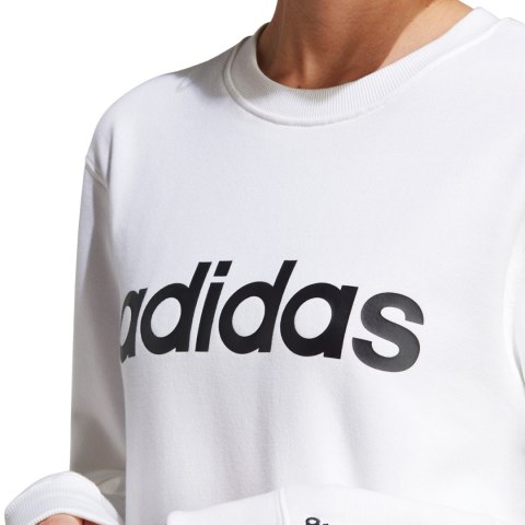 Bluza damska adidas Essentials Linear French Terry biała IC6879 Adidas Bluza damska adidas Essentials Linear French Terry biała IC6879 Adidas