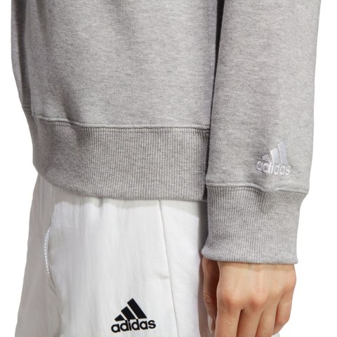 Bluza damska adidas Essentials Linear French Terry szara IC6880 Adidas Bluza damska adidas Essentials Linear French Terry szara IC6880 Adidas