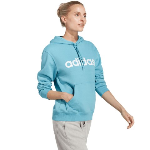 Bluza damska adidas Essentials Linear błękitna IC6886 Adidas Bluza damska adidas Essentials Linear błękitna IC6886 Adidas