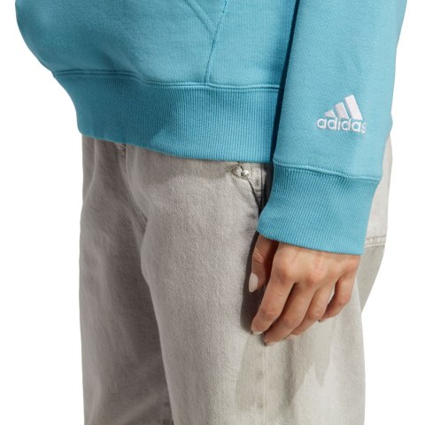 Bluza damska adidas Essentials Linear błękitna IC6886 Adidas Bluza damska adidas Essentials Linear błękitna IC6886 Adidas