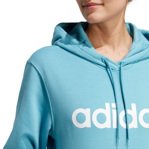 Bluza damska adidas Essentials Linear błękitna IC6886 Adidas Bluza damska adidas Essentials Linear błękitna IC6886 Adidas