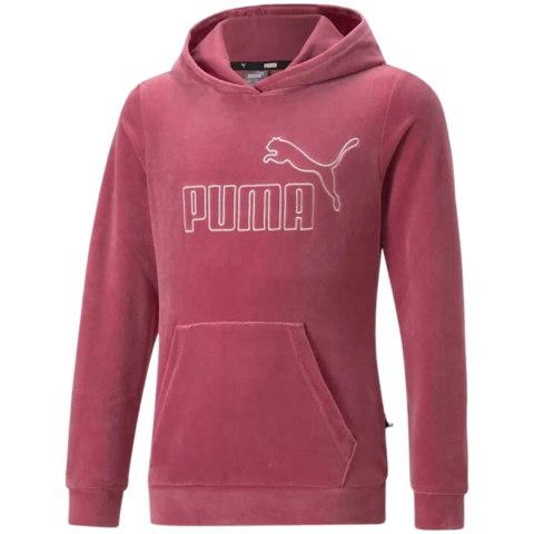 Bluza dla dzieci Puma ESS + Velour Hoodie G różowa 671040 45 Puma Bluza dla dzieci Puma ESS + Velour Hoodie G różowa 671040 45 Puma