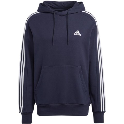 Bluza męska adidas Essentials French Terry 3-Stripes Hoodie granatowa IC0436 Adidas Bluza męska adidas Essentials French Terry 3-Stripes Hoodie granatowa IC0436 Adidas