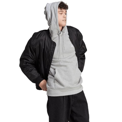 Bluza męska adidas Essentials French Terry 3-Stripes Hoodie szara IC0437 Adidas Bluza męska adidas Essentials French Terry 3-Stripes Hoodie szara IC0437 Adidas