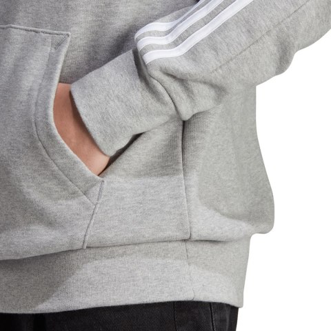 Bluza męska adidas Essentials French Terry 3-Stripes Hoodie szara IC0437 Adidas Bluza męska adidas Essentials French Terry 3-Stripes Hoodie szara IC0437 Adidas