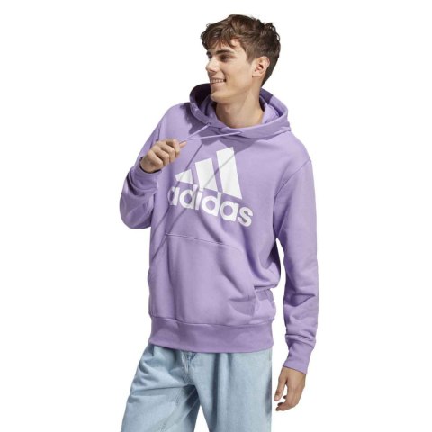 Bluza męska adidas Essentials French Terry Big Logo Hoodie fioletowa IC9368 Adidas Bluza męska adidas Essentials French Terry Big Logo Hoodie fioletowa IC9368 Adidas