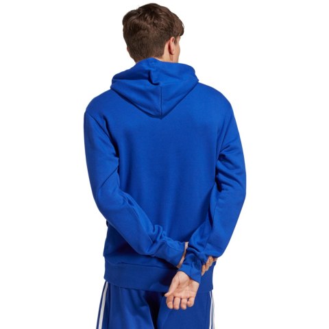 Bluza męska adidas Essentials French Terry Big Logo Hoodie niebieska IC9366 Adidas Bluza męska adidas Essentials French Terry Big Logo Hoodie niebieska IC9366 Adidas