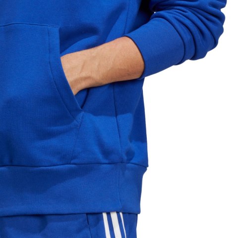 Bluza męska adidas Essentials French Terry Big Logo Hoodie niebieska IC9366 Adidas Bluza męska adidas Essentials French Terry Big Logo Hoodie niebieska IC9366 Adidas