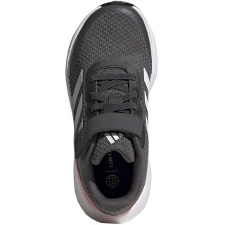 Buty dla dzieci adidas RunFalcon 3.0 EL K szaro-różowe HP5873 Adidas
