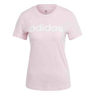 Koszulka damska adidas Loungwear Essentials Slim Logo Tee różowa GL0771 Adidas