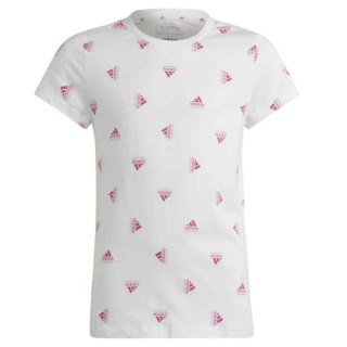 Koszulka dla dzieci adidas Brand Love Print Cotton Tee biała IB8918 Adidas