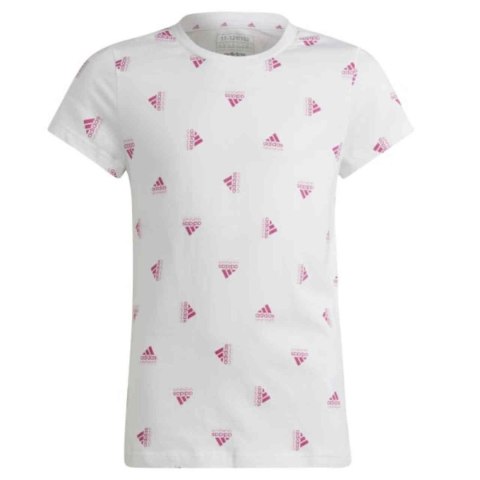 Koszulka dla dzieci adidas Brand Love Print Cotton Tee biała IB8918 Adidas Koszulka dla dzieci adidas Brand Love Print Cotton Tee biała IB8918 Adidas