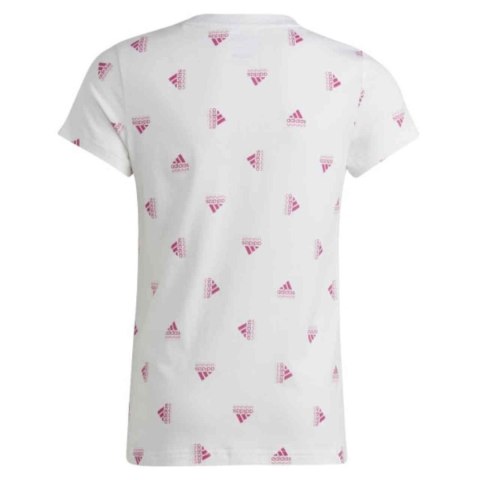 Koszulka dla dzieci adidas Brand Love Print Cotton Tee biała IB8918 Adidas Koszulka dla dzieci adidas Brand Love Print Cotton Tee biała IB8918 Adidas