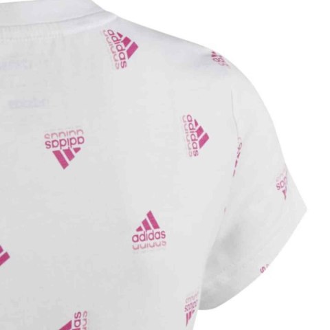 Koszulka dla dzieci adidas Brand Love Print Cotton Tee biała IB8918 Adidas Koszulka dla dzieci adidas Brand Love Print Cotton Tee biała IB8918 Adidas