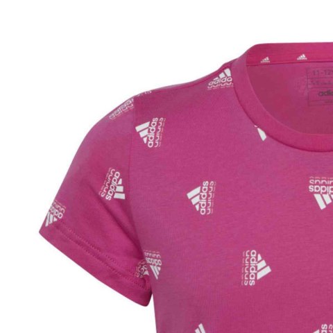 Koszulka dla dzieci adidas Brand Love Print Cotton Tee różowa IB8920 Adidas Koszulka dla dzieci adidas Brand Love Print Cotton Tee różowa IB8920 Adidas